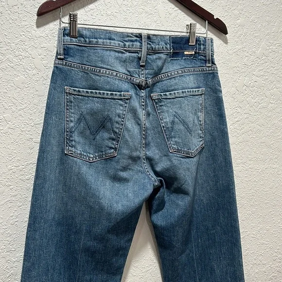 🛼MOTHER The Ditcher Heel blue jeans size 25 GUC - Picture 8 of 16